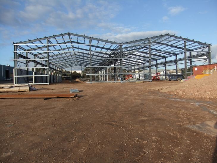 Two Span Portal Frame Steel Structure Workshop Two Span Portal Frame Steel Structure Workshop